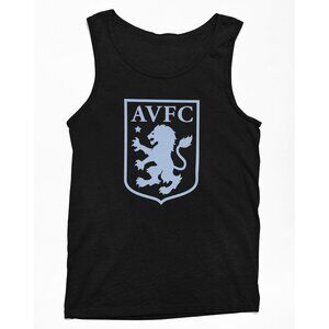 NEW Aston Villa AVFC Team Color Pop Logo Tank Top BLACK